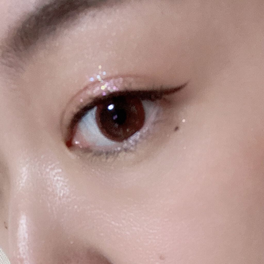 ドラマティックアイカラー (パウダー)/(クリーム) RS154 ローズスターダスト (ラメ)(限定)/マキアージュ/アイシャドウパレットを使ったクチコミ（3枚目）