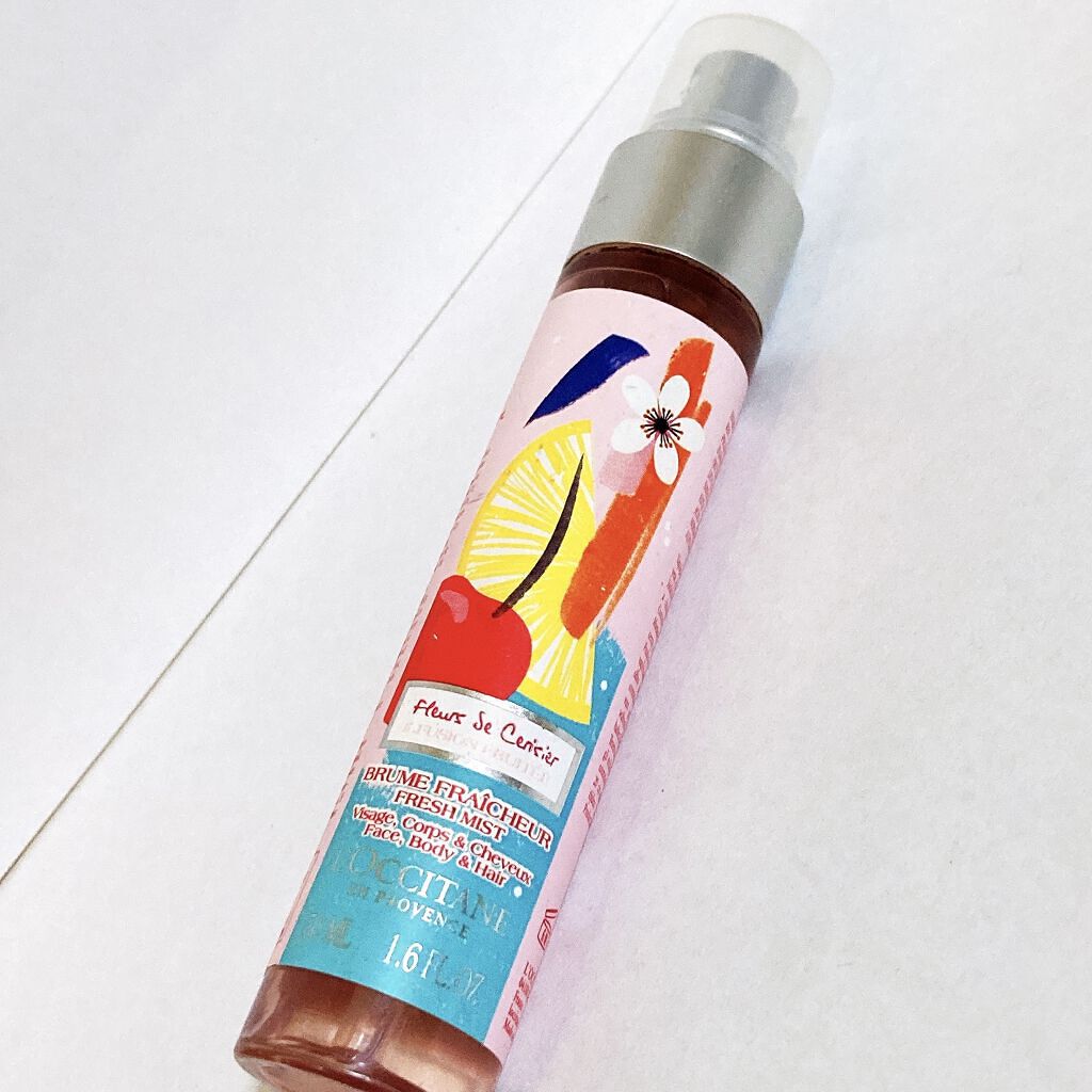 チェリーライム モイスチャーミスト/L'OCCITANE/ミスト状化粧水を使ったクチコミ（1枚目）