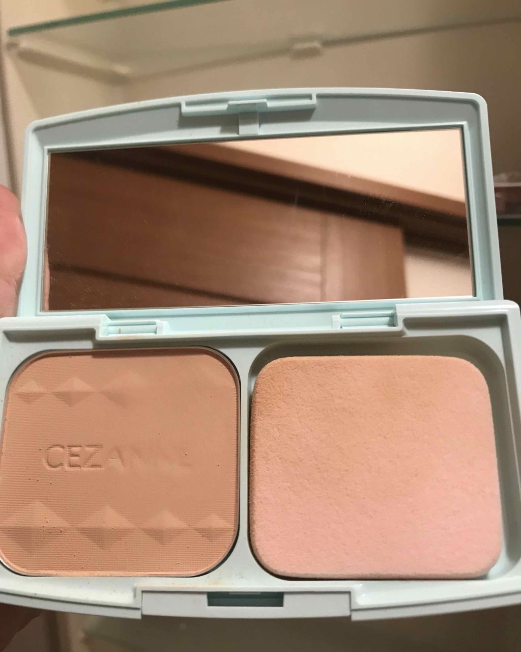 UVファンデーション EXプラス/CEZANNE/パウダーファンデーションを使ったクチコミ（2枚目）