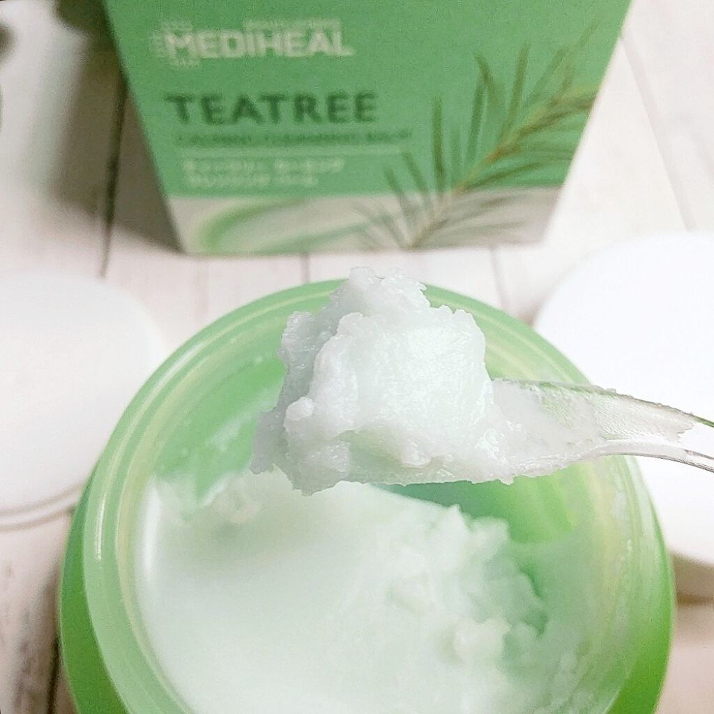 ティーツリーカーミングクレンジングバーム/MEDIHEAL/クレンジングバームを使ったクチコミ（2枚目）