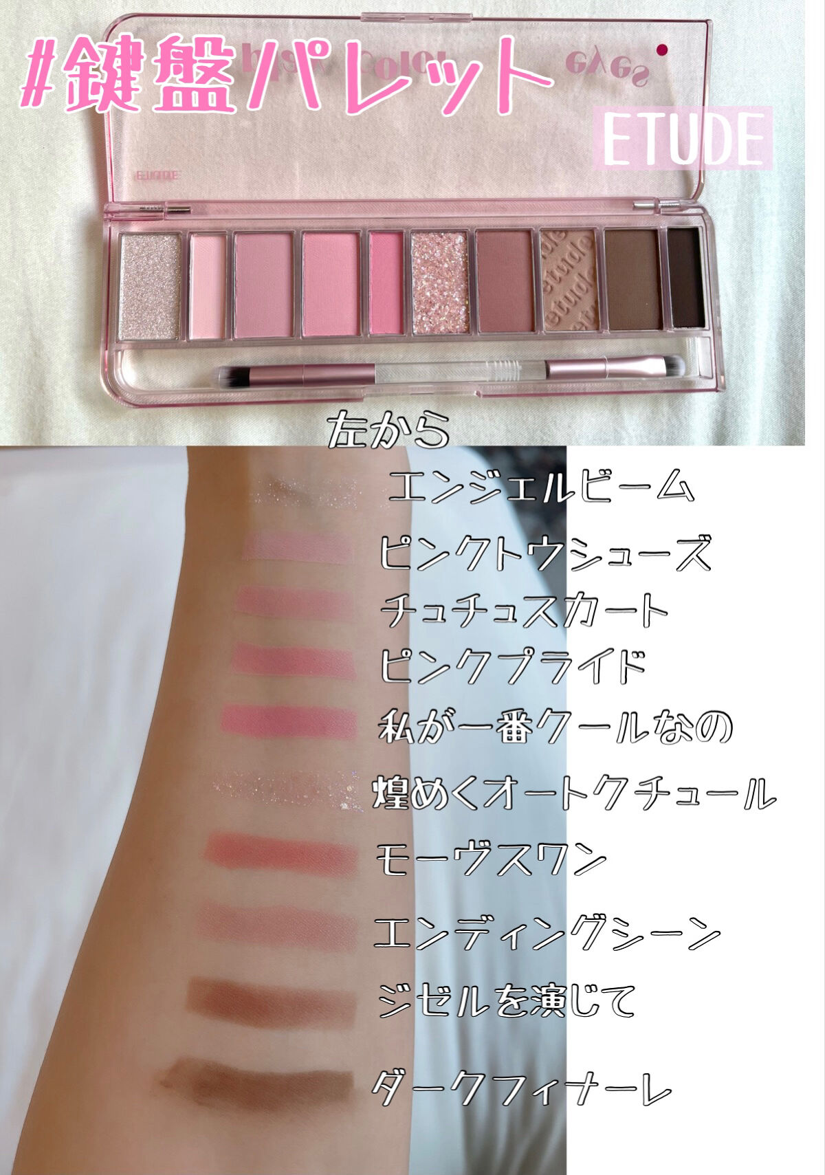プレイカラー アイシャドウ/ETUDE/アイシャドウパレットを使ったクチコミ（2枚目）