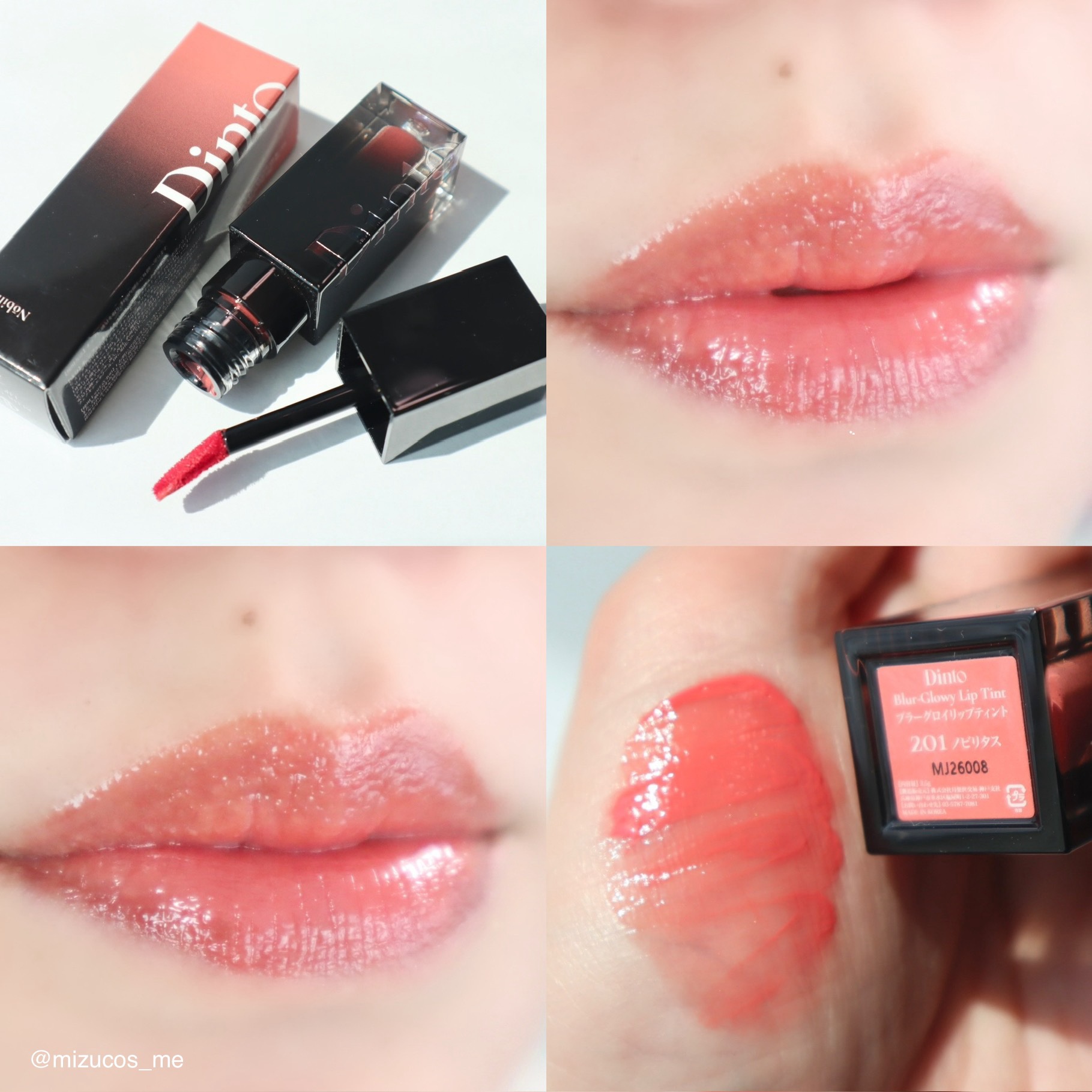 ブラーグロイリップティント 201 ノビリタス/Dinto/リップティントを使ったクチコミ（1枚目）