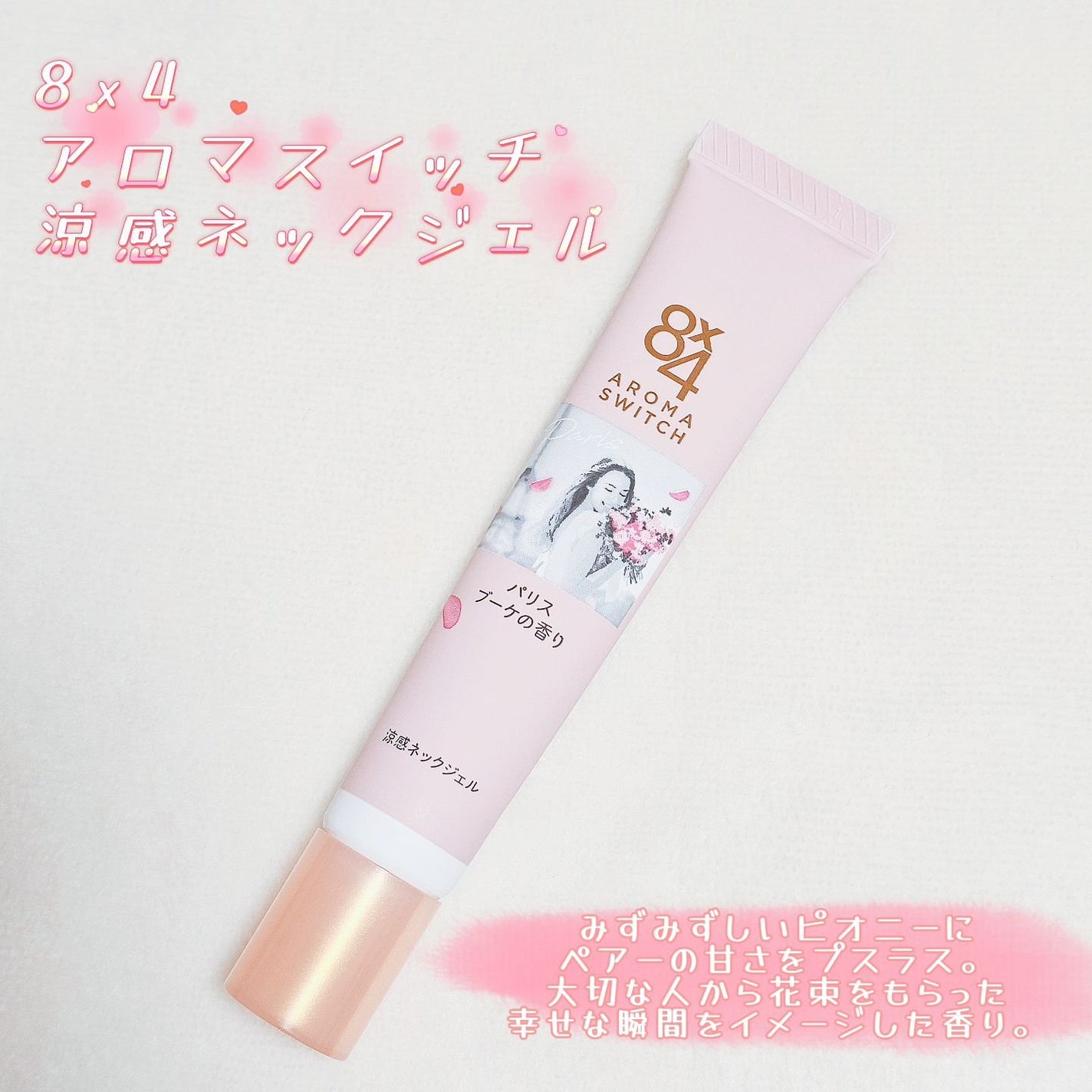 8x4 アロマスイッチ 涼感ネックジェル パリスブーケの香り/8x4/デオドラント・制汗剤を使ったクチコミ(1枚目)
