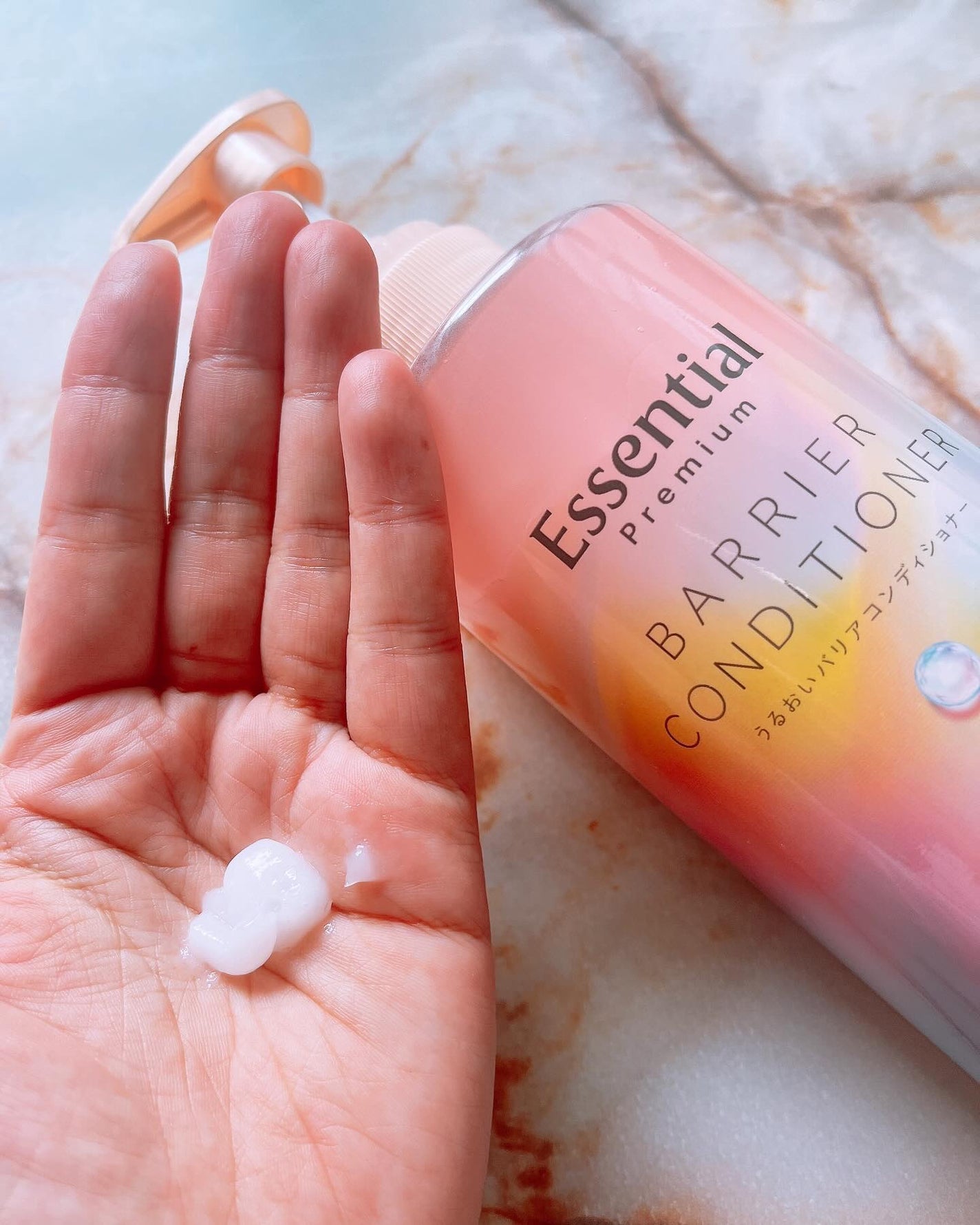 エッセンシャルプレミアム バリアシャンプー・コンディショナー シルキー&スムース/エッセンシャル/市販シャンプーを使ったクチコミ(3枚目)