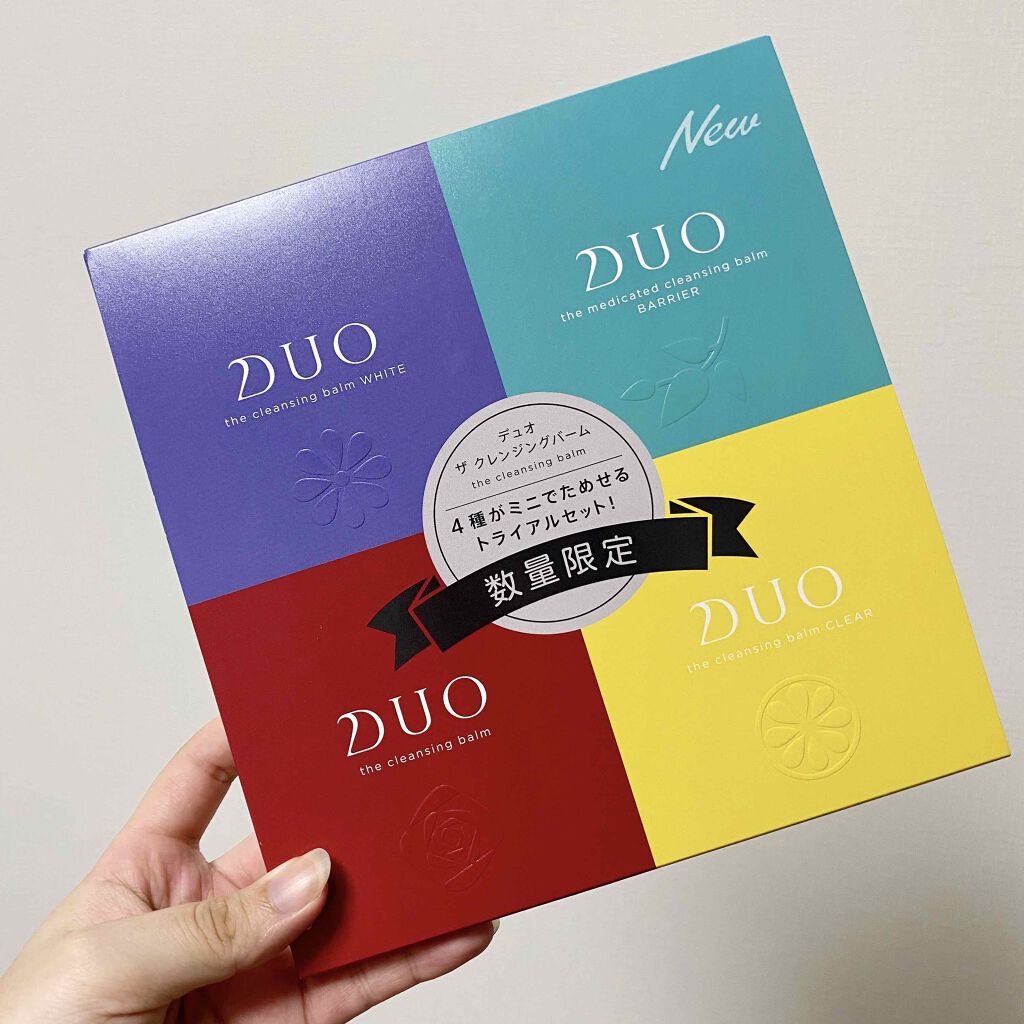 デュオ クレンジングバームミニ4種セット 誕生日/お祝い 今すぐ購入安い DUO ザ クレンジングバーム×4 クレンジング/メイク落とし