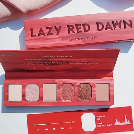 too cool for school LAZY RED MOOD EYESのクチコミ「✧TAG LASY RED MOOD EYES
レッドとピンクの間、絶妙なカラーバリエーション.....」(1枚目)