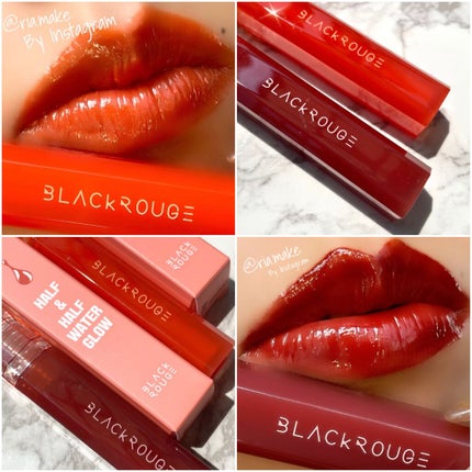 HALF&HALF WATER TINT /BLACK ROUGE/リップグロスを使ったクチコミ(9枚目)