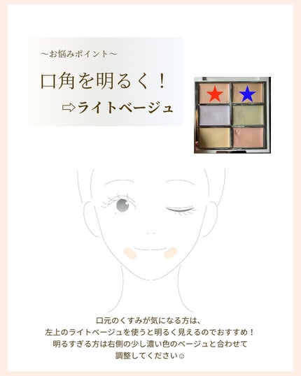 ディファイニングカバーコンシールフィットパレット/wakemake/パレットコンシーラーを使ったクチコミ(7枚目)