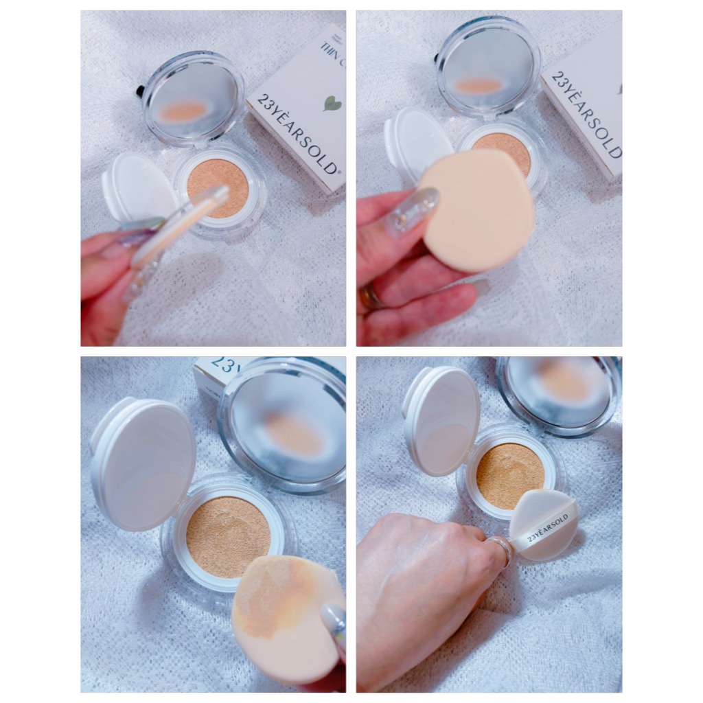 ハートリーフシーンカバークッション/23years old/クッションファンデーションを使ったクチコミ（3枚目）