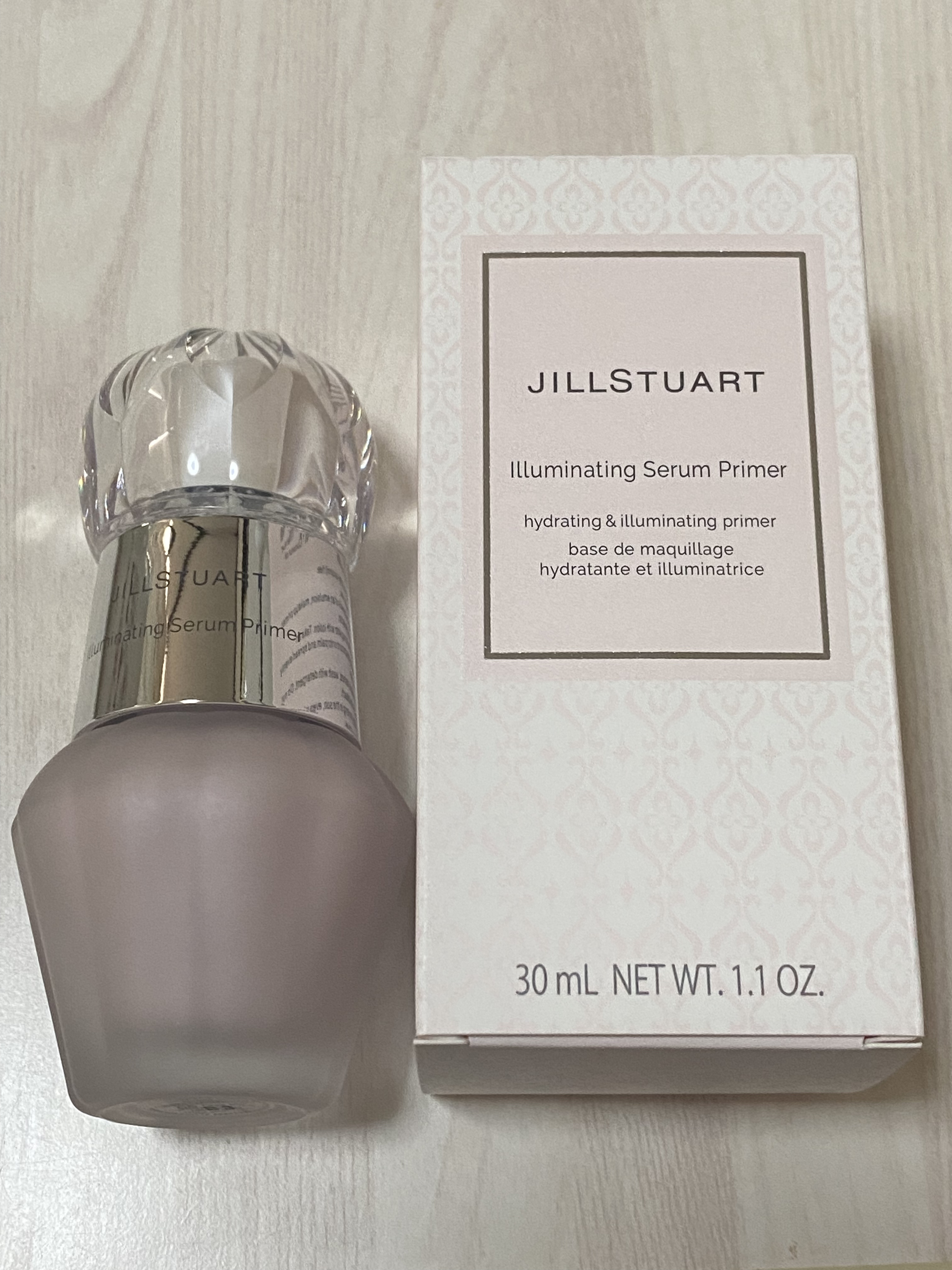 ジルスチュアート　イルミネイティング セラムプライマー 05 hazy sky（限定色）/JILL STUART/化粧下地を使ったクチコミ（2枚目）