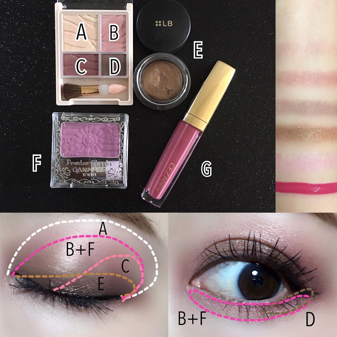 mari_loves_beauty on LIPS 「#今日のメイク..リクエスト頂いていた、セザンヌ&LBを使った..」(3枚目)