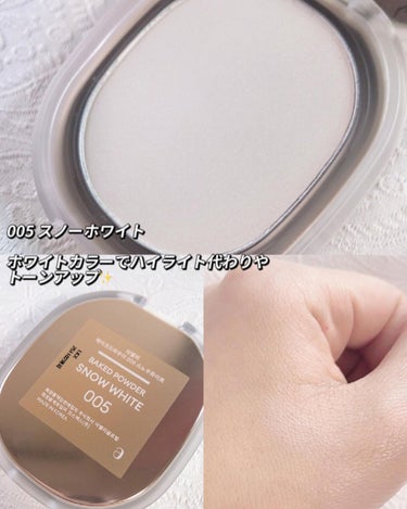 BACKED POWDER 005スノーホワイト/Ameli/プレストパウダーを使ったクチコミ（3枚目）