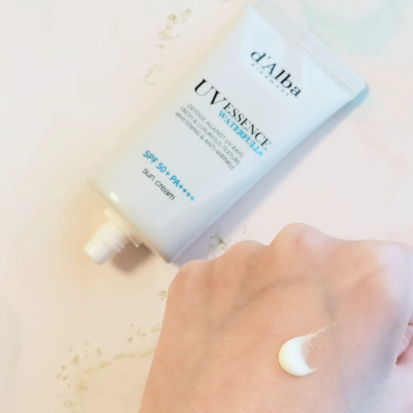 ダルバ ウォータフル エッセンス サンクリーム/ダルバ/日焼け止めクリームを使ったクチコミ（2枚目）