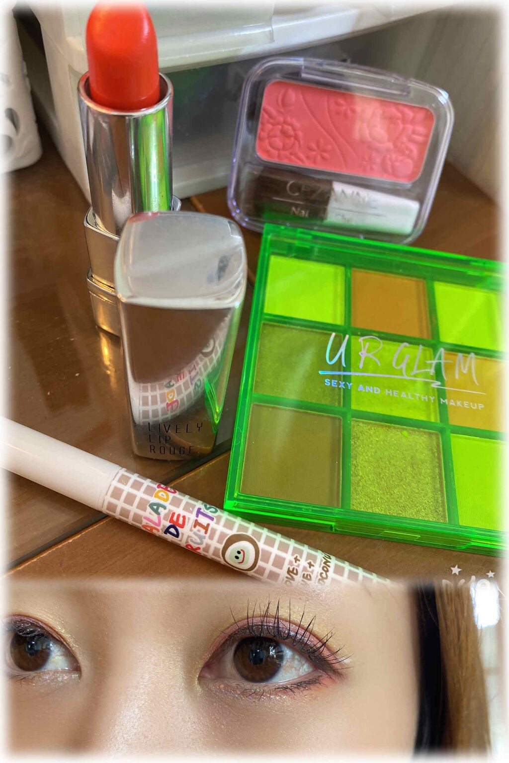 UR GLAM BLOOMING EYE COLOR PALETTE/U R GLAM/アイシャドウパレットを使ったクチコミ(3枚目)