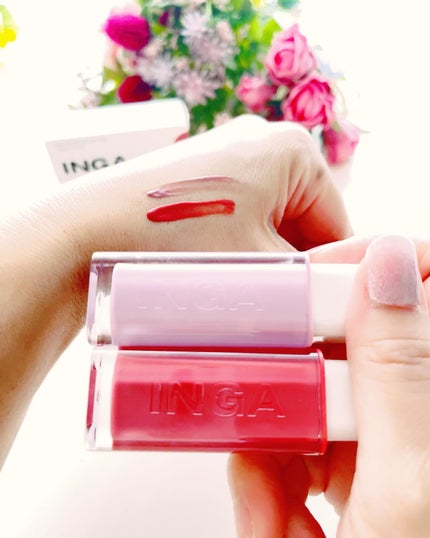 ウォーターグローリップティント/INGA/リップティントを使ったクチコミ(6枚目)