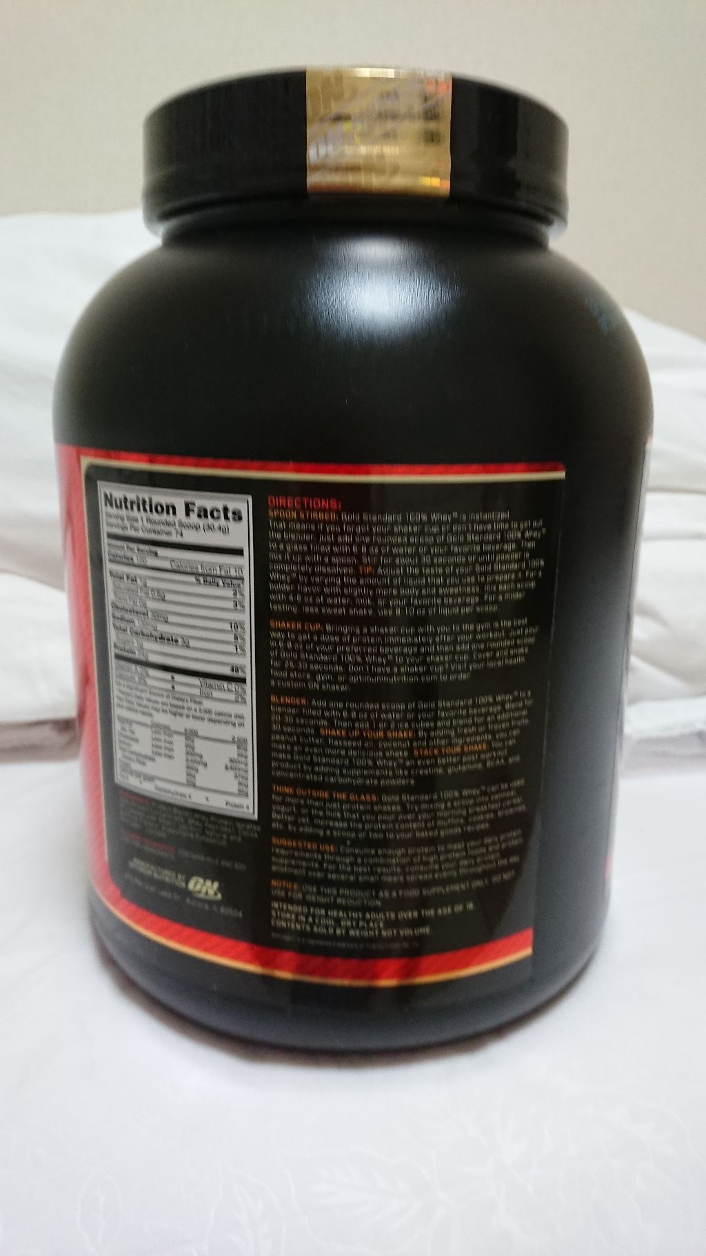 ゴールドスタンダード ホエイプロテイン/ゴールドスタンダード/ホエイプロテインを使ったクチコミ（2枚目）