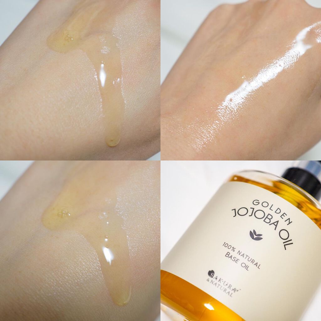 ゴールデンホホバオイル/SAKURA&NATURAL/ボディオイルを使ったクチコミ(5枚目)