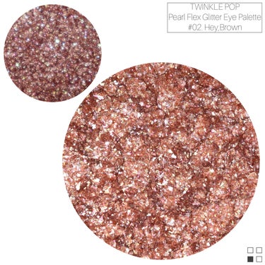 TWINKLE POP Pearl Flex Glitter Eye Palette ヘイ、ブラウン/CLIO/パウダーアイシャドウの画像