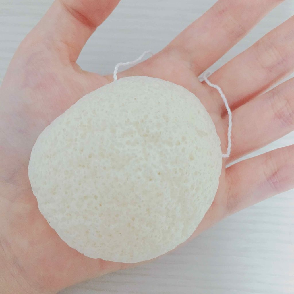 こんにゃく洗顔パフ/セリア/その他スキンケアグッズを使ったクチコミ（2枚目）