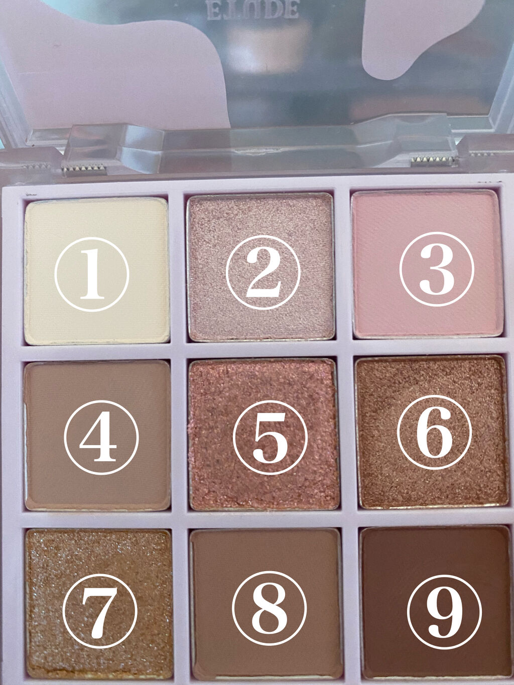 プレイカラーアイズ ≪ミルキーコレクション≫/ETUDE/アイシャドウパレットを使ったクチコミ（2枚目）