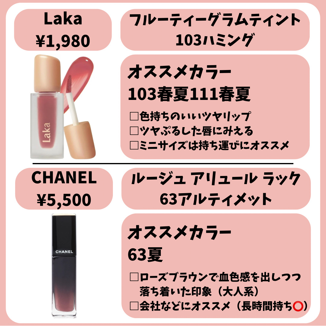 CHANEL ルージュ アリュール ラックのクチコミ「【リップ】夏春🚨これを買えば間違い無し🚨

✼••┈┈••✼••┈┈••✼••┈┈••✼•.....」（3枚目）