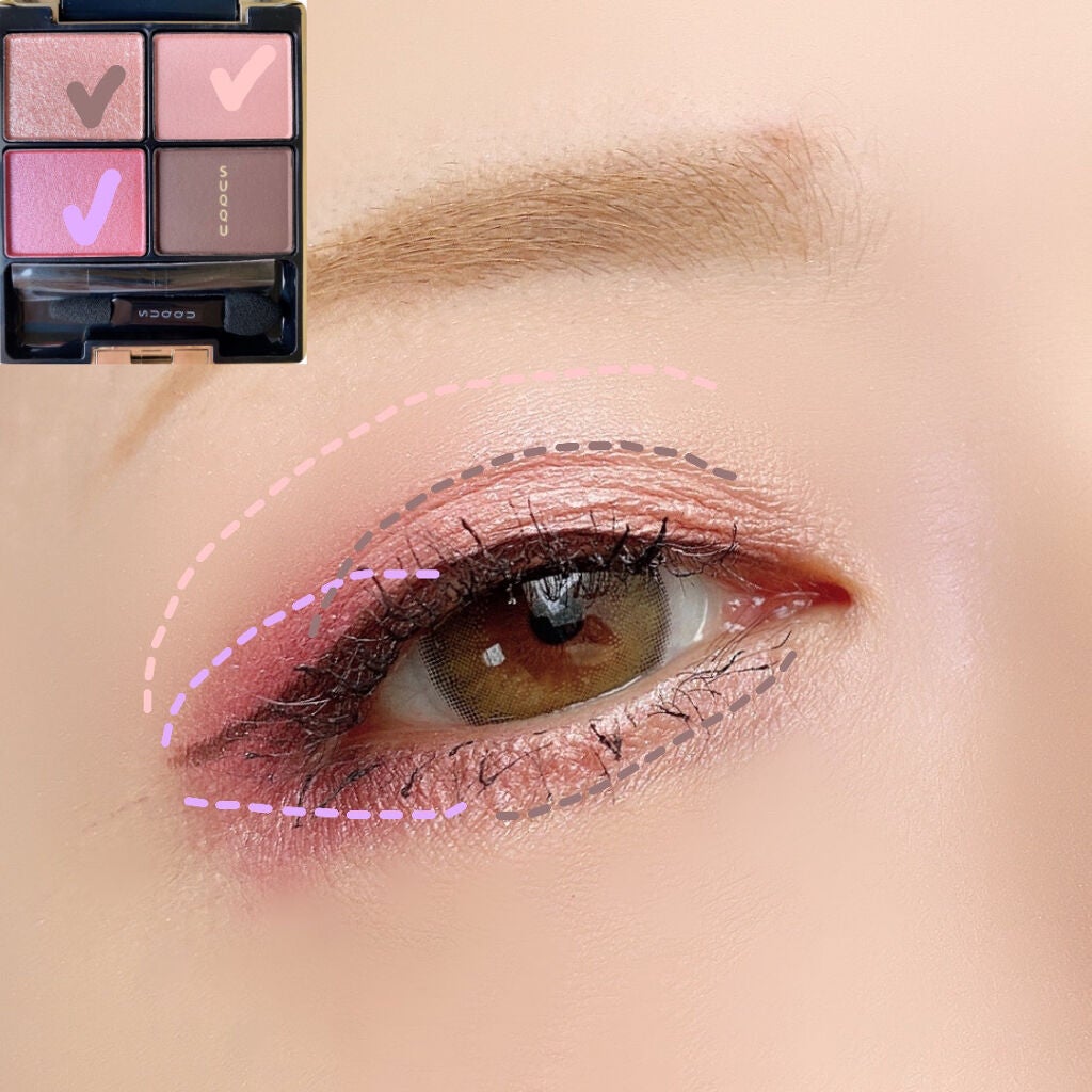 デザイニング カラー アイズ/SUQQU/アイシャドウパレットを使ったクチコミ(2枚目)