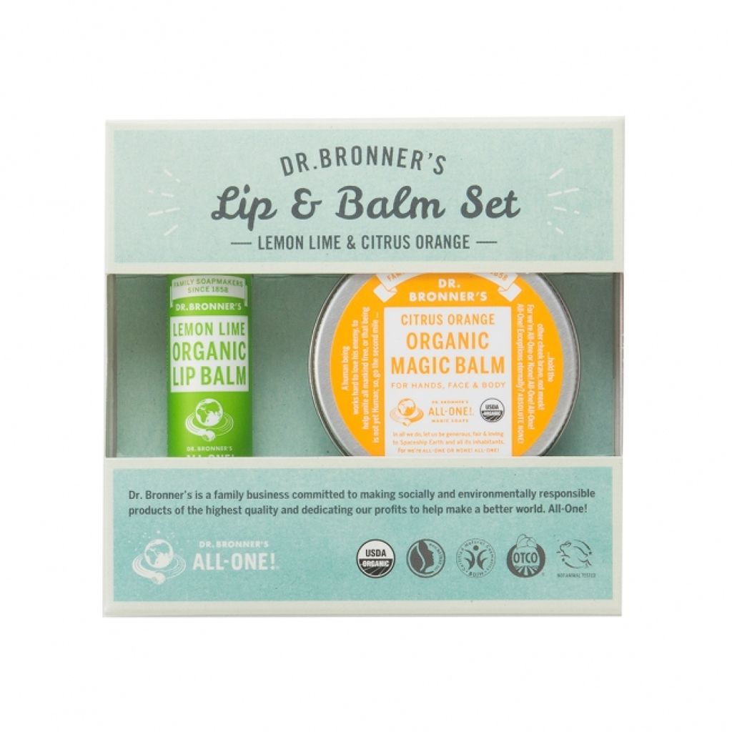 ドクターブロナー オーガニックリップ＆バームセットLE&CI
