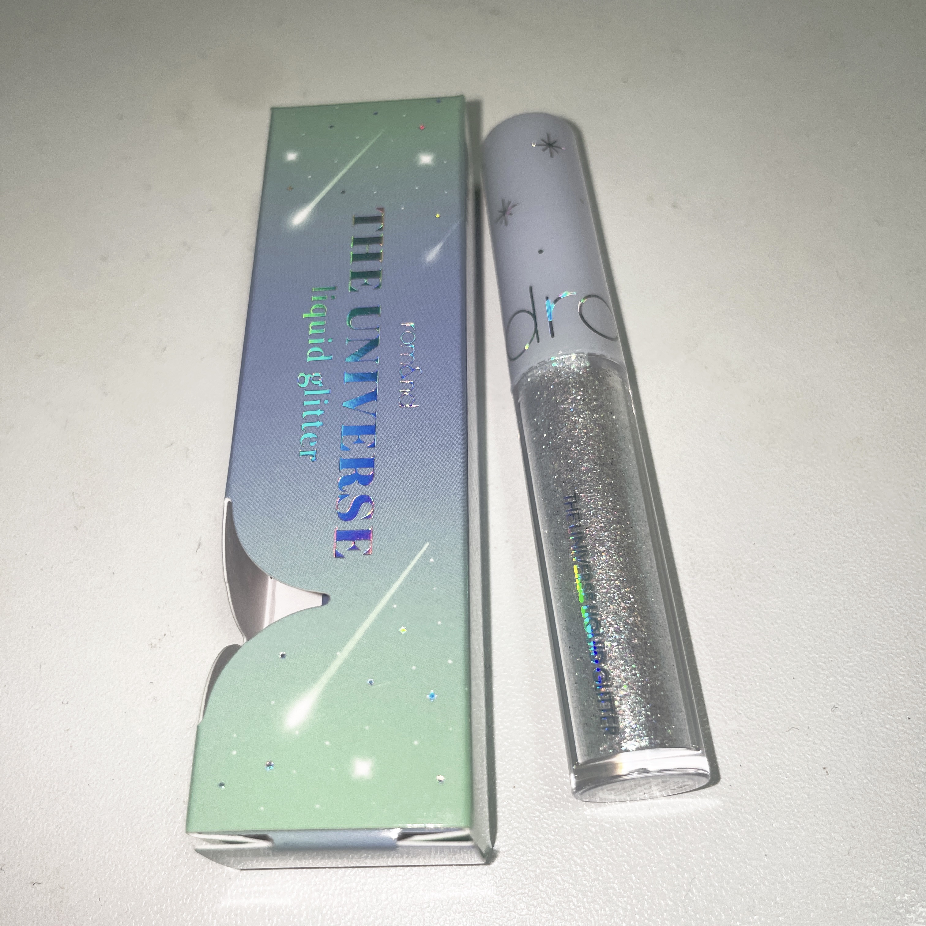 リキッド グリッター シャドウ 08 ミンティウェイ(MINTY WAY)/rom&nd/グリッターを使ったクチコミ（1枚目）