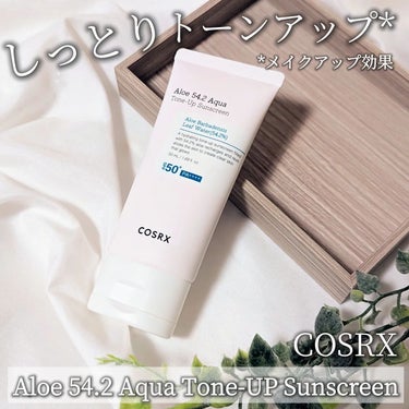 COSRX アロエ54.2アクアトーンアップUVクリーム　SPF50+ PA++++のクチコミ「✓COSRX
アロエ54.2アクアトーンアップサンスクリーン
────────────
SPF.....」（1枚目）