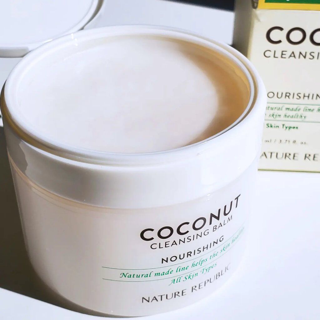 ココナッツ クレンジングバーム/ネイチャーリパブリック/クレンジングバームを使ったクチコミ（3枚目）