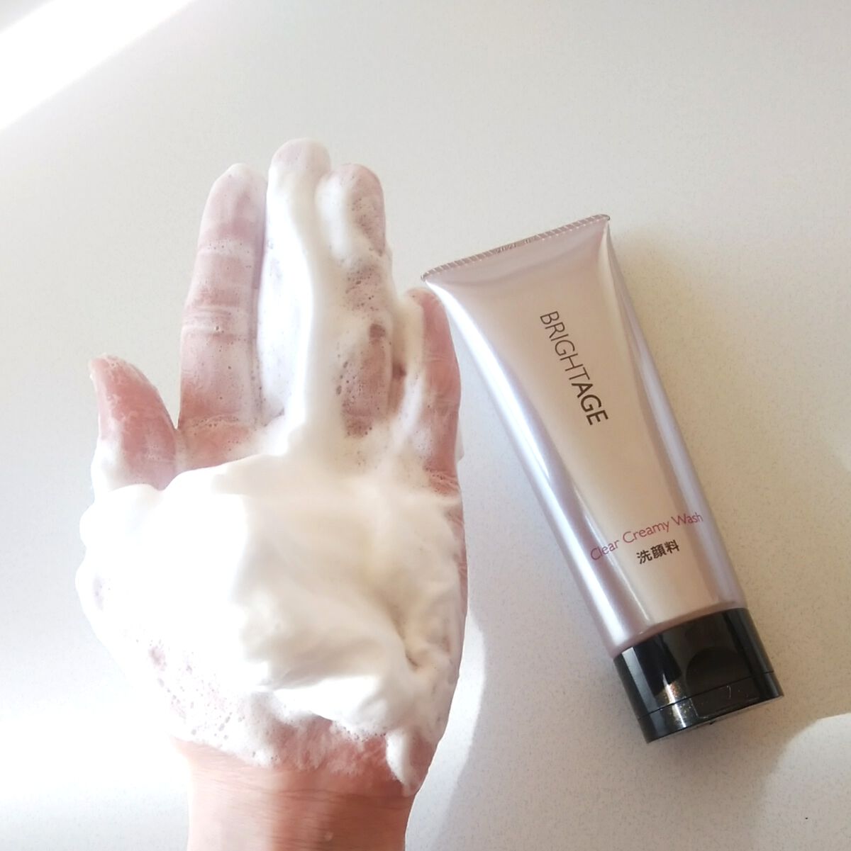 クリア クリーミーウォッシュ/BRIGHTAGE/洗顔フォームを使ったクチコミ（2枚目）