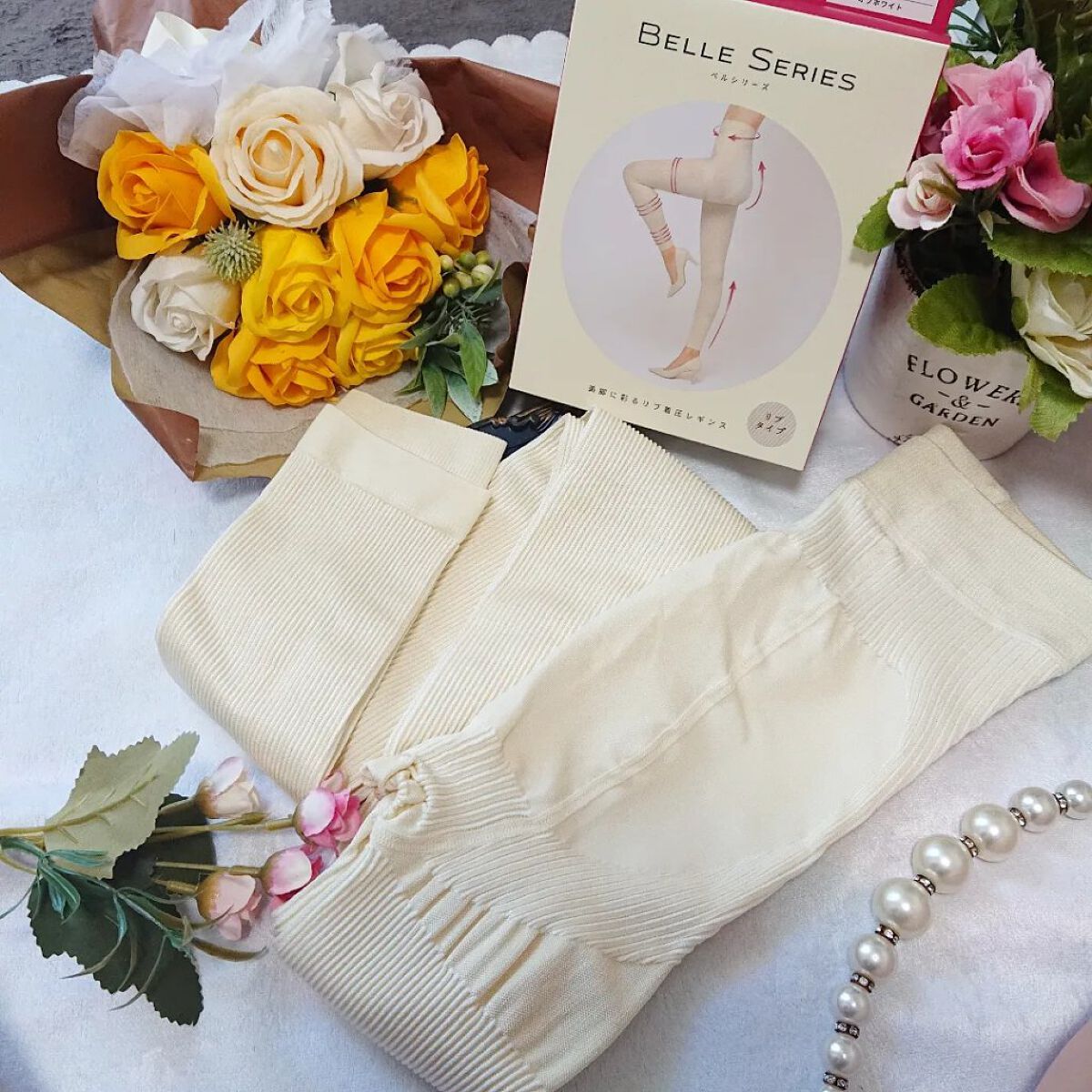 ベルシアーリブステッチ/BELLE SERIES/着圧ソックス・レギンスを使ったクチコミ（1枚目）