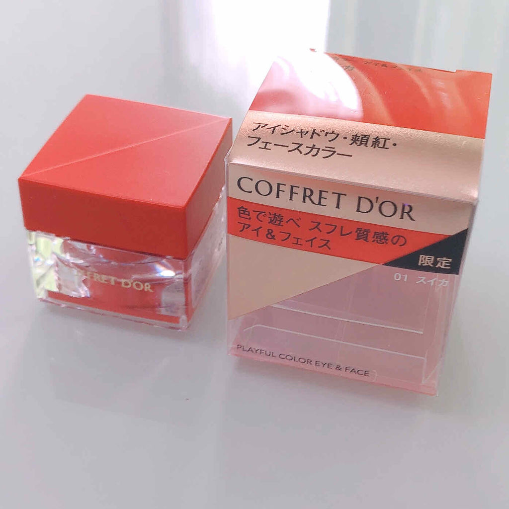 プレイフルカラー アイ＆フェイス/コフレドール/単色アイシャドウを使ったクチコミ（2枚目）