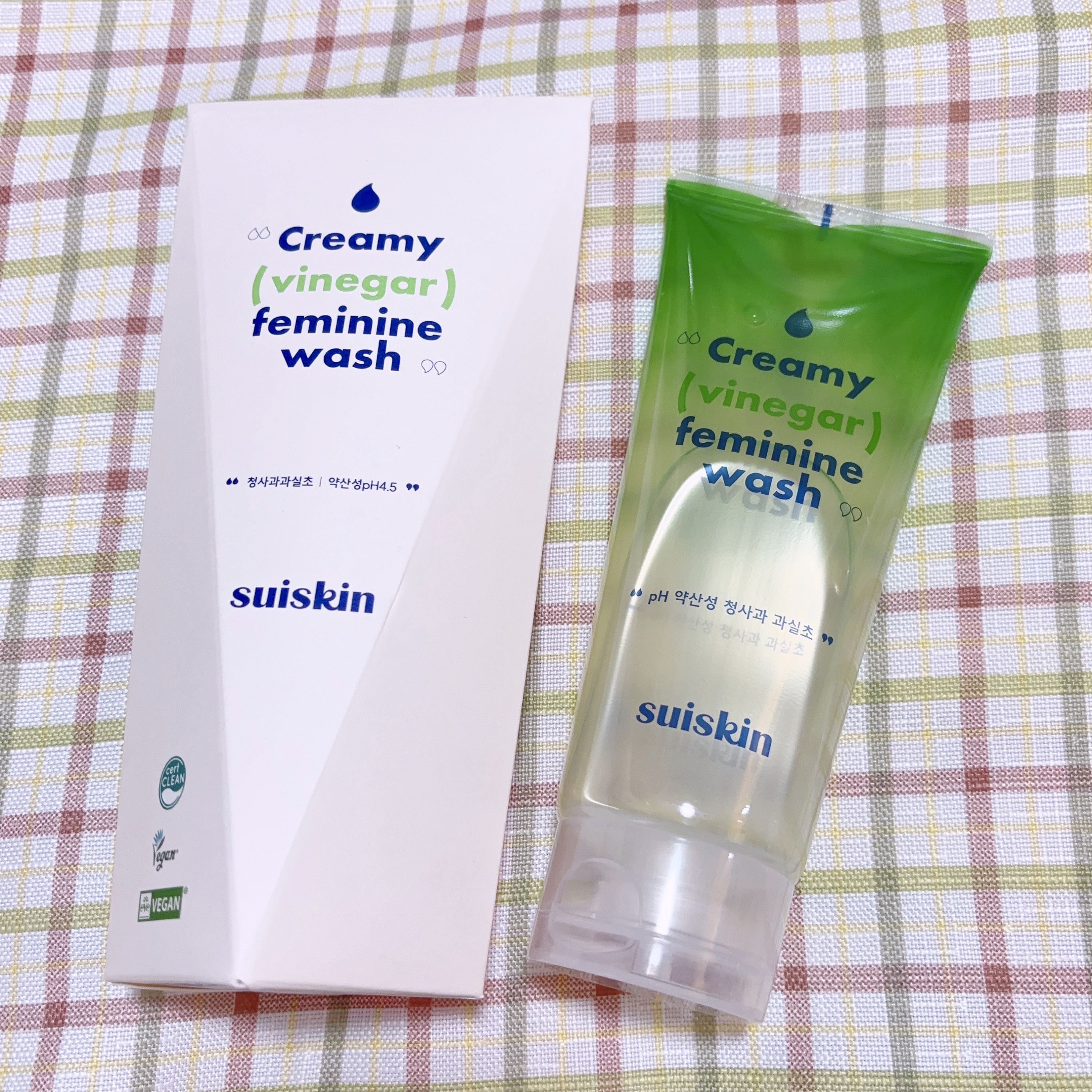 クリーミービネガーフェミニンウォッシュ/suiskin/ボディソープを使ったクチコミ（1枚目）
