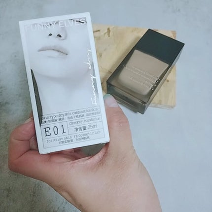 ロングウェア アクア ファンデーション/FUNNY ELVES方里/リキッドファンデーションを使ったクチコミ(2枚目)