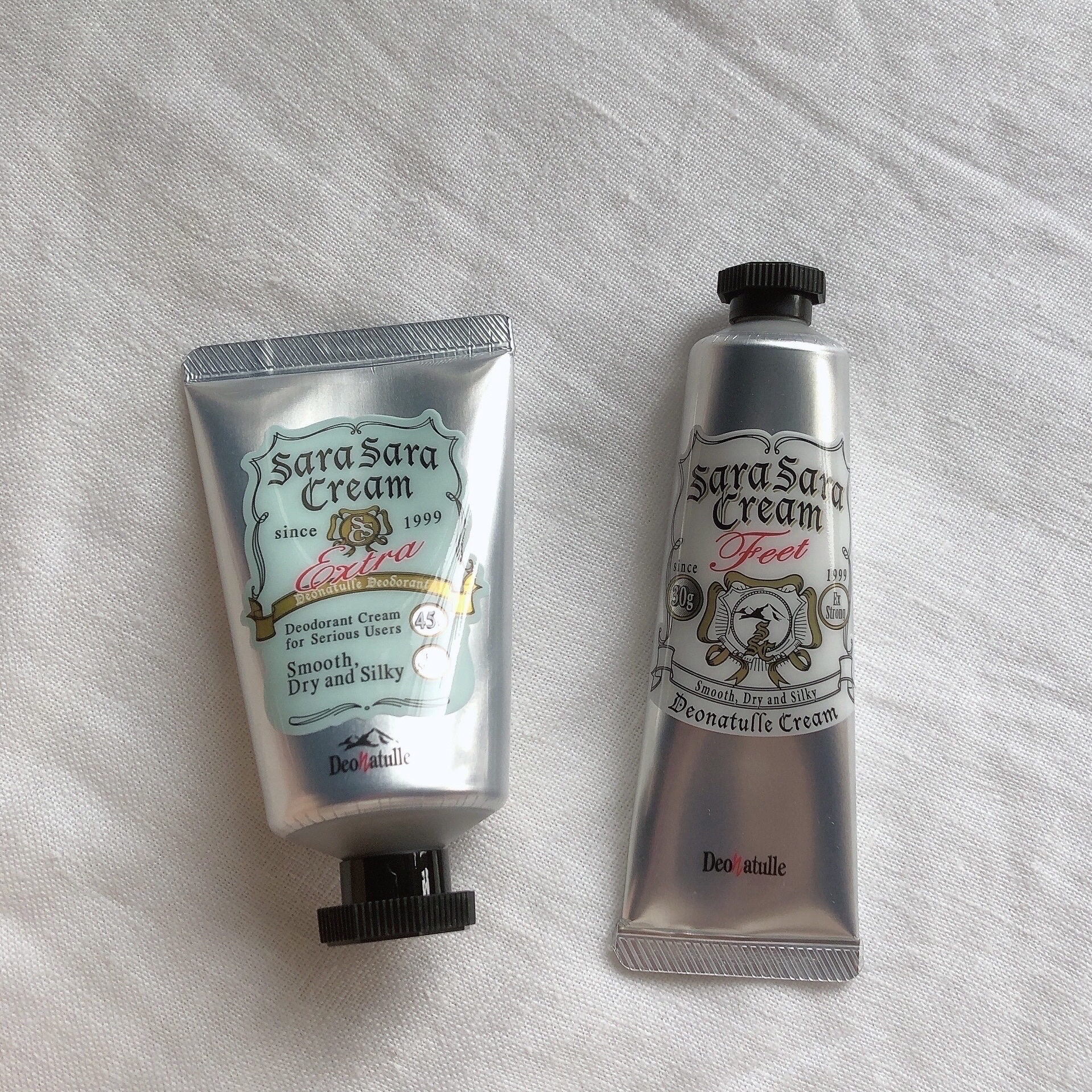 薬用足指さらさらクリーム/デオナチュレ/デオドラント・制汗剤を使ったクチコミ（2枚目）