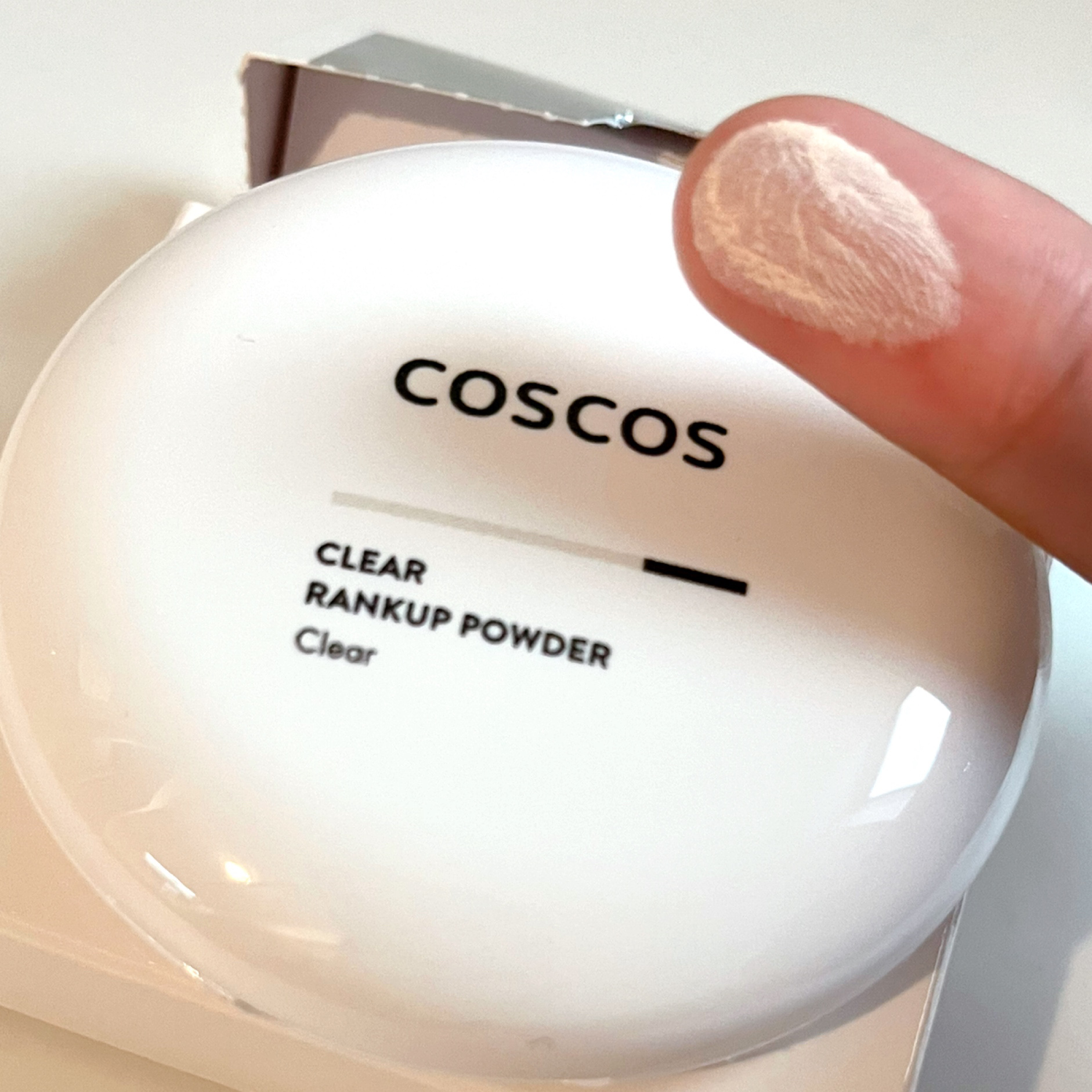 クリアランクアップパウダー/COSCOS/プレストパウダーを使ったクチコミ（3枚目）