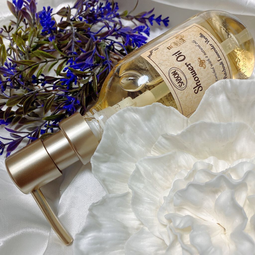  シャワーオイル パチュリ・ラベンダー・バニラ 300ml/SABON/ボディソープを使ったクチコミ（2枚目）