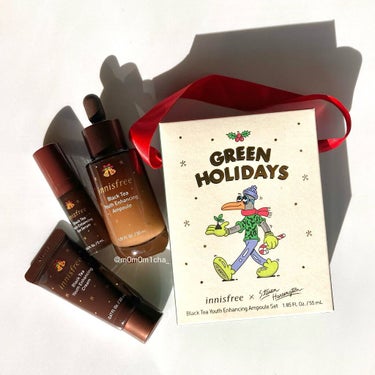 innisfree ブラックティー ユース セラム スペシャルセット 2021 Green Holidays Editionのクチコミ「innisfree
ブラックティー ユース セラム 
スペシャルセット
2021 Green .....」（1枚目）