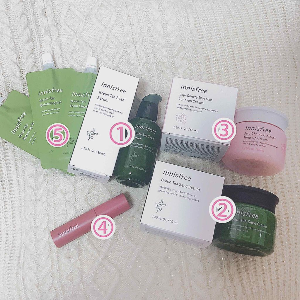 グリーンティーシード セラム/innisfree/美容液を使ったクチコミ(2枚目)