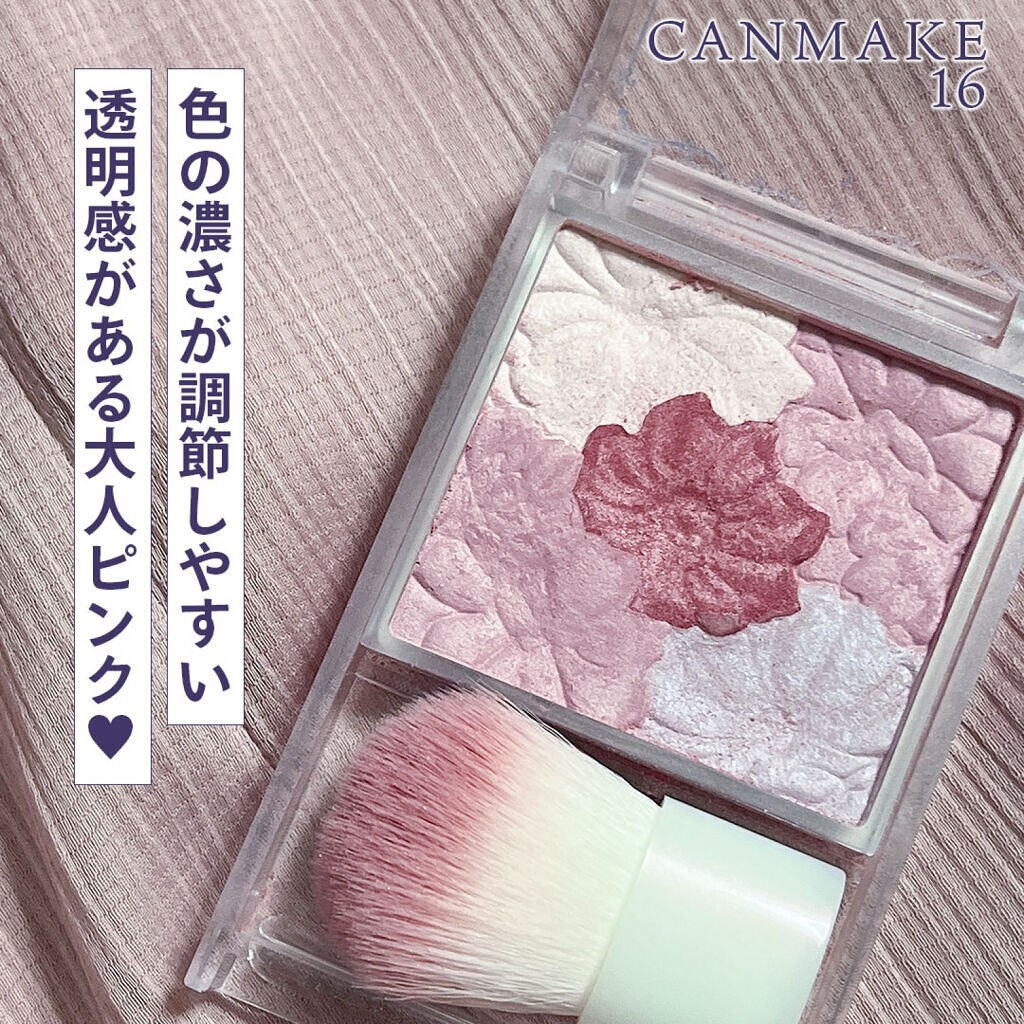 グロウフルールチークス/キャンメイク/パウダーチークを使ったクチコミ（1枚目）