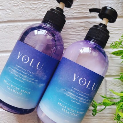 カームナイトリペアシャンプー/トリートメント/YOLU/市販シャンプーを使ったクチコミ(1枚目)
