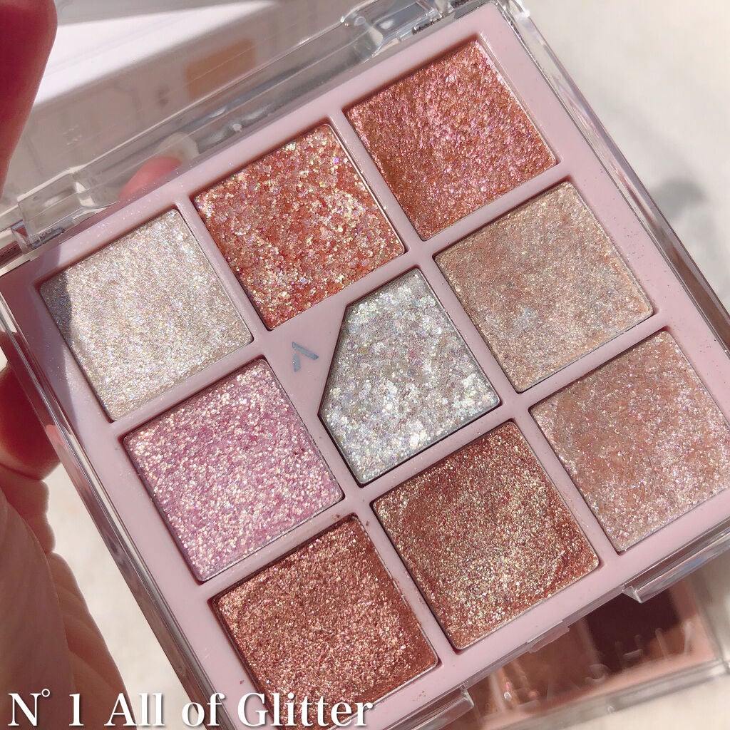 グリッターペディアアイパレット/unleashia/アイシャドウパレットを使ったクチコミ(3枚目)