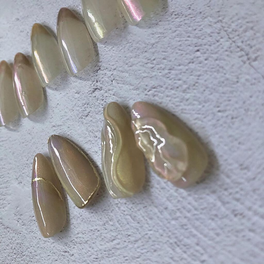 sato 🕊 self nail🫧🤍 on LIPS 「.𝑀𝑌𝑆𝑇𝐼𝐶𝑃𝑂𝑊𝐷𝐸𝑅"𝑃𝑂𝑃𝑂𝑁".@mystic_jo..」(5枚目)