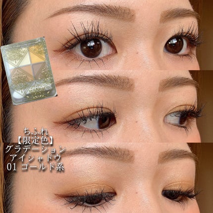 グラデーション アイシャドウ/ちふれ/アイシャドウパレットを使ったクチコミ(1枚目)