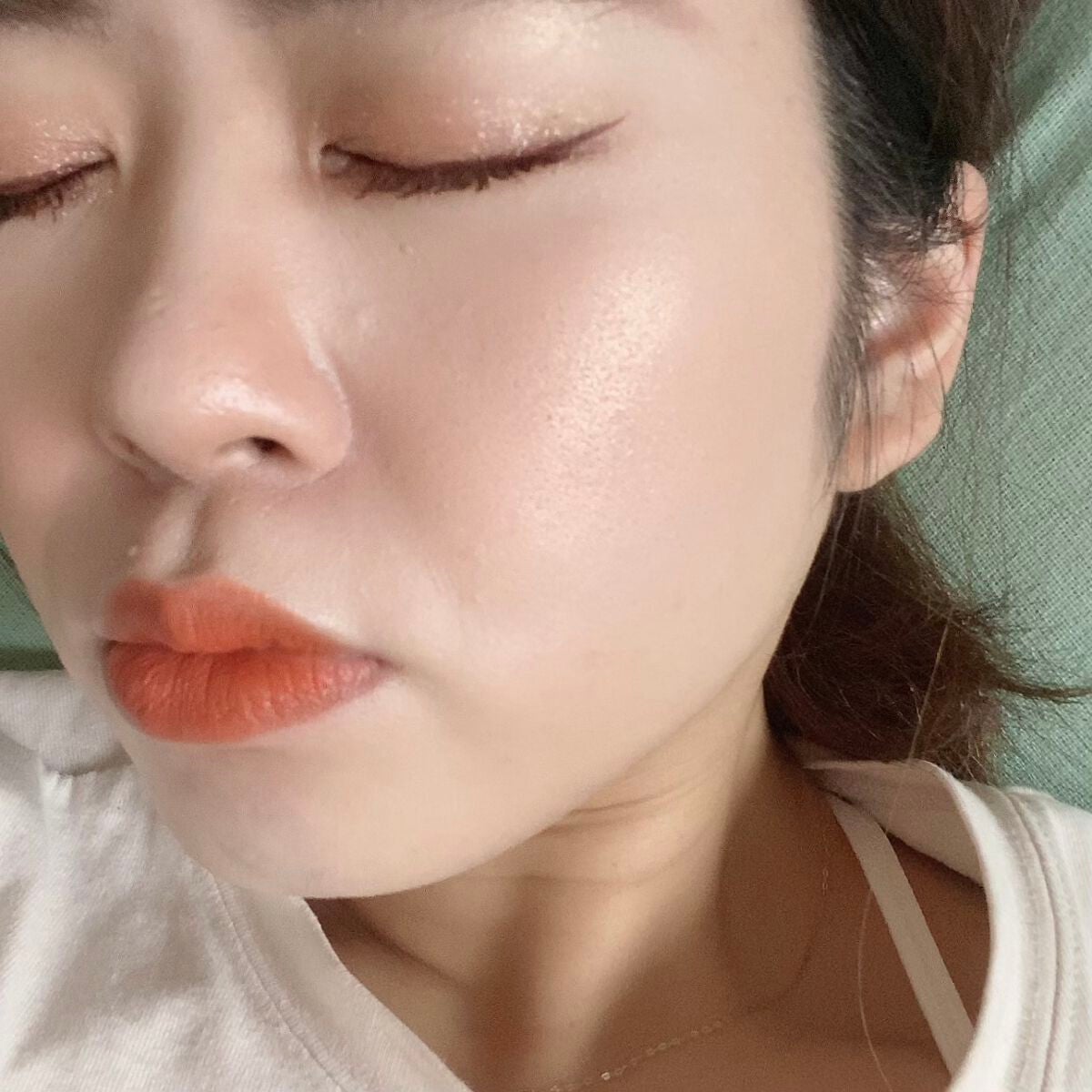 グロウフルールチークス(ブレンドタイプ)/キャンメイク/パウダーチークを使ったクチコミ(3枚目)