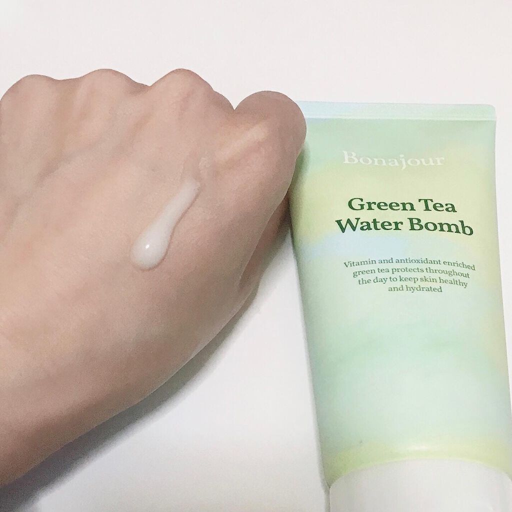 グリーンティーウォーターボム/Bonajour/フェイスクリームを使ったクチコミ(4枚目)