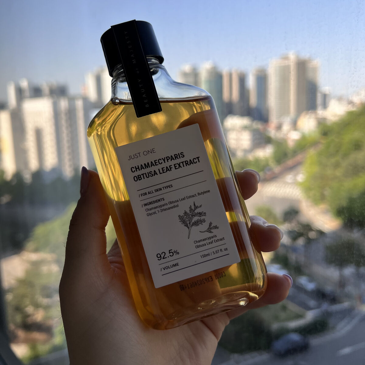 JUST ONE ヴィーガンエッセンス ヒノキ葉エキス/BOM/化粧水を使ったクチコミ（2枚目）