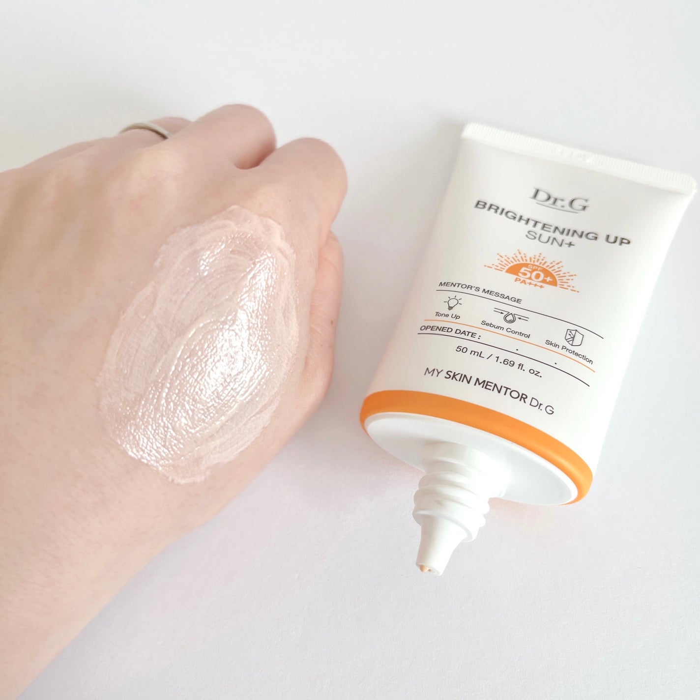 ブライトニングアップサンプラス/Dr.G/日焼け止めクリームを使ったクチコミ(4枚目)