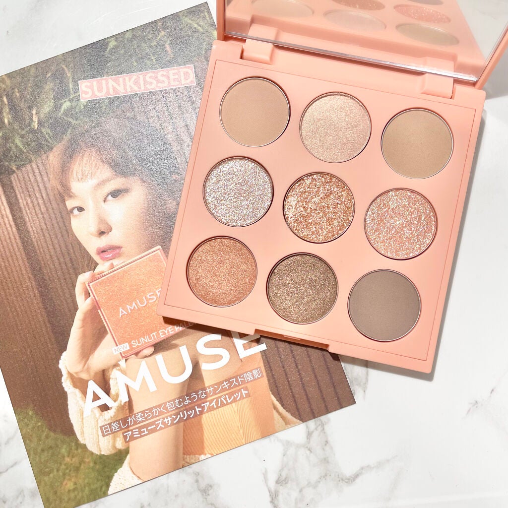サンリットアイパレット/AMUSE/アイシャドウパレットを使ったクチコミ(1枚目)